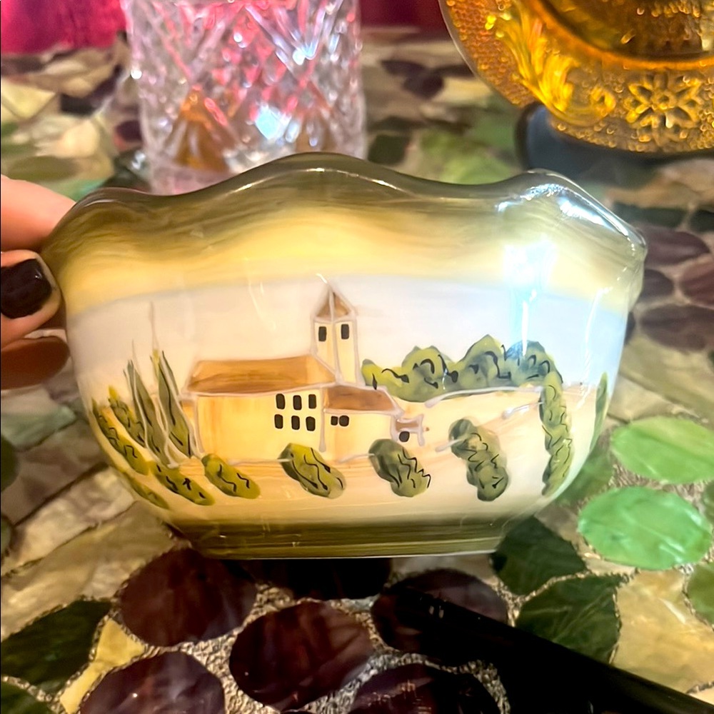 Dolce Vita S&F studio microwave dishwasher safe bowl 6” across 3.5” tall